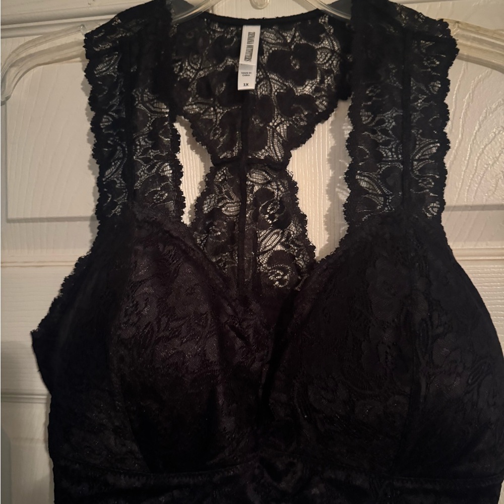 Elegant Black Lace Bralette